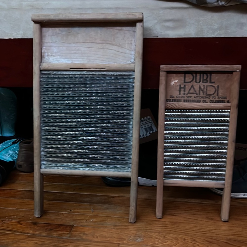 Old antique washboards
